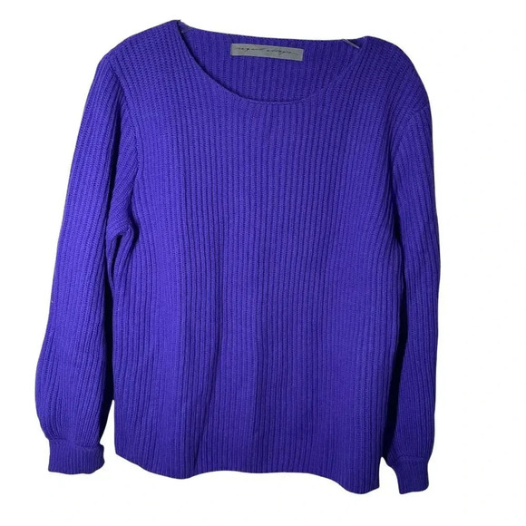 Raquel Allegra 100% cashmere ribbed sweater purple size 1 US size Small - Picture 8 of 8